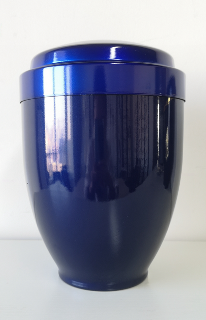 Blue Metal Urn